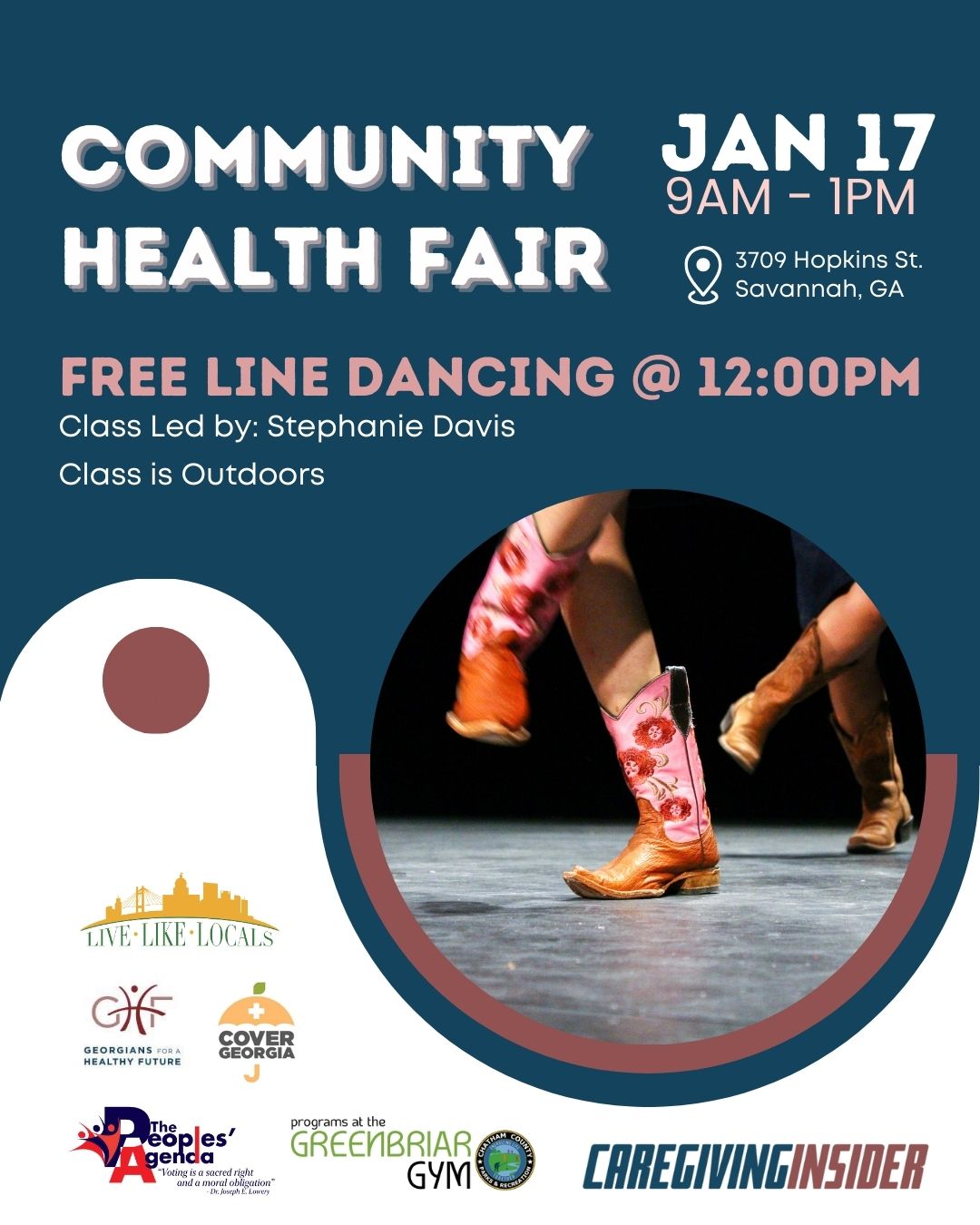 community health fair - line dancing