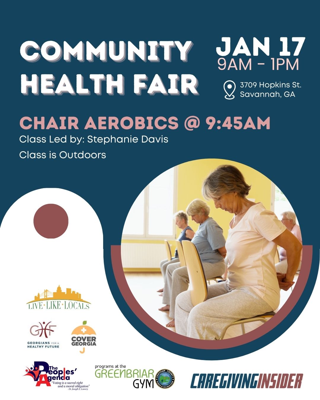 community health fair - chair aerobics
